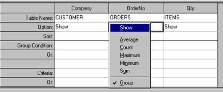 Visual Query Builder - student2.ru