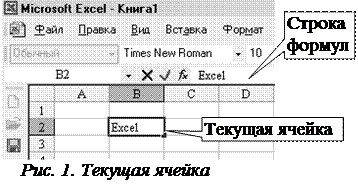Ввод, редактирование и форматирование данных в ячейках - student2.ru