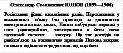 Винайдення радіо О. С. Поповим - student2.ru