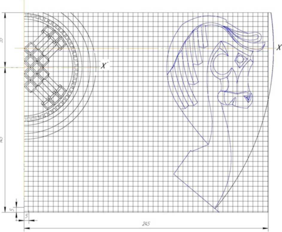 Визуализация объемной модели Государственного Герба Республики Казахстан в различных проекциях - student2.ru