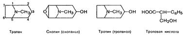Алкалоиды: группа тропана (атропин, кокаин) – строение, основные свойства, характеристика реакционной способности - student2.ru