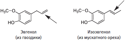 Ароматные молекулы гвоздики и мускатного ореха - student2.ru