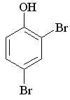 Фенол реагирует с бромной водой. Укажите формулу основного продукта взаимодействия - student2.ru