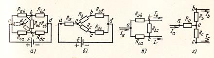 Метод преобразования треугольника и звезды сопротивлений - student2.ru