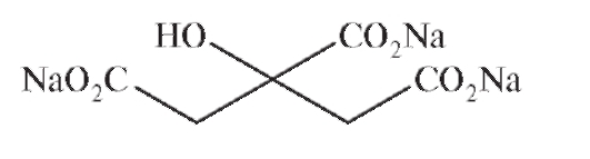 Натрия цитрат для инъекций Строение и свойства - student2.ru