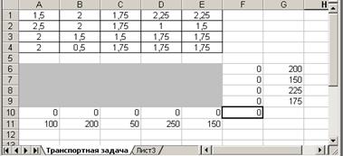 Решение задачи с помощью MS Excel - student2.ru