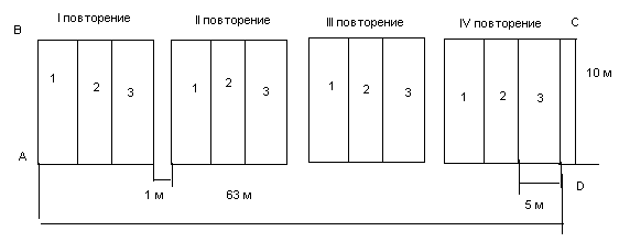 Опыта с ячменем, проведенный методом рендомизированных повторений - student2.ru