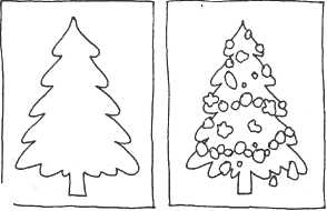 Рисование. «Новогодняя елка» - student2.ru