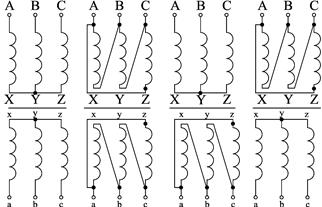 Лекция 8. 4.3. Трёхфазные трансформаторы - student2.ru