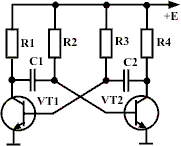 Мультивибратор в автоколебательном режиме - student2.ru
