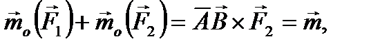 Алгебраический момент силы относительно точки - student2.ru