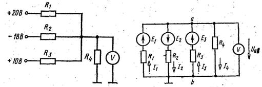 Анализ электрических цепей постоянного тока с одним источником - student2.ru