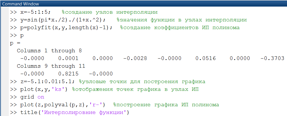 Аппроксимация и интерполяция функций - student2.ru