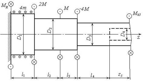 Б. РПР. Расчет статически определимого вала на прочность - student2.ru