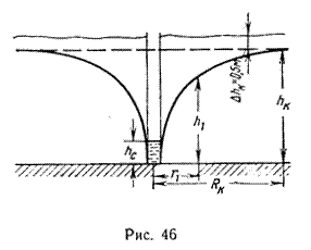 Безнапорное движение жидкости к скважине - student2.ru