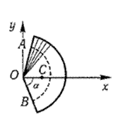 Центр тяжести кругового сектора - student2.ru