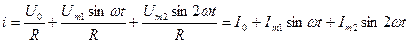 Цепи R, L, C при негармоническом воздействии. Составление уравнения тока данных электрических цепей при негармоническом напряжении на входе - student2.ru