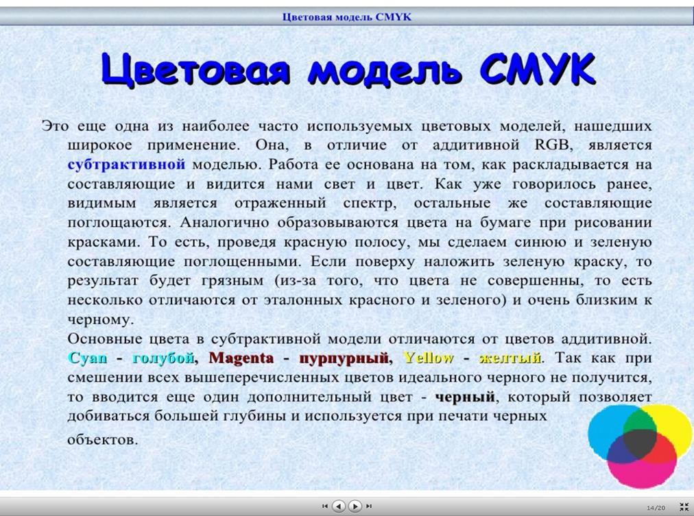 Цветовые модели CMY и CMYK - student2.ru