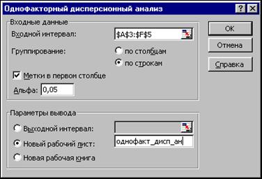 дисперсионный анализ в ms excel - student2.ru