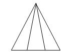 Как на рисунке добавить 2 палочки, чтобы получилось пять треугольников? - student2.ru