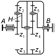 Кинематика рядного зубчатого механизма. - student2.ru