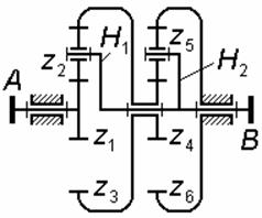 Кинематика рядного зубчатого механизма. - student2.ru