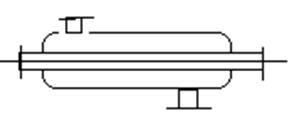 Кожух; 2-перегородки; I и II - теплоносители - student2.ru