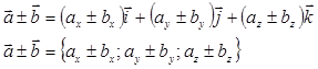 Линейные операции над векторами в координатной форме - student2.ru
