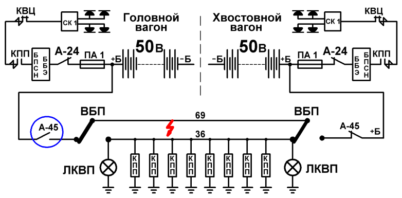 ЛКВП и освещение салонов не горят. - student2.ru