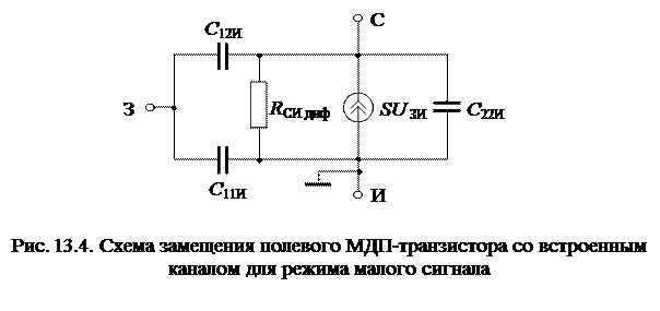 МДП-транзисторы со встроенным и индуцированным каналами - student2.ru