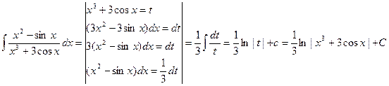 Метод интегрирования подстановкой (замена переменной) - student2.ru