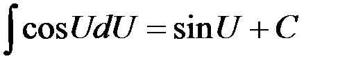 Метод интегрирования подведением под знак дифференциала - student2.ru