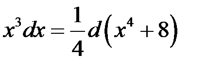 Метод интегрирования подведением под знак дифференциала - student2.ru