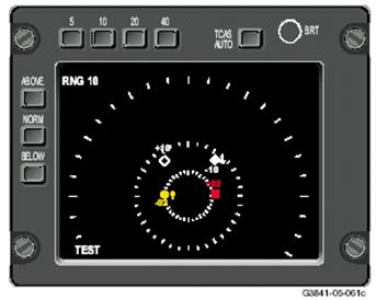 Основной полетный дисплей для самолетов компании Boeing – Показано сообщение RA о наборе высоты - student2.ru