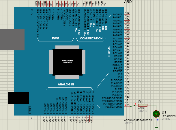 Отладочная платформа Arduino Mega 2560 - student2.ru