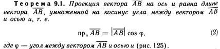 Проекция вектора на ось, основные свойства проекций. - student2.ru