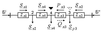 Расчёт потоков мощности в электрической сети - student2.ru