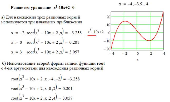 Решение одного уравнения с одним неизвестным - student2.ru