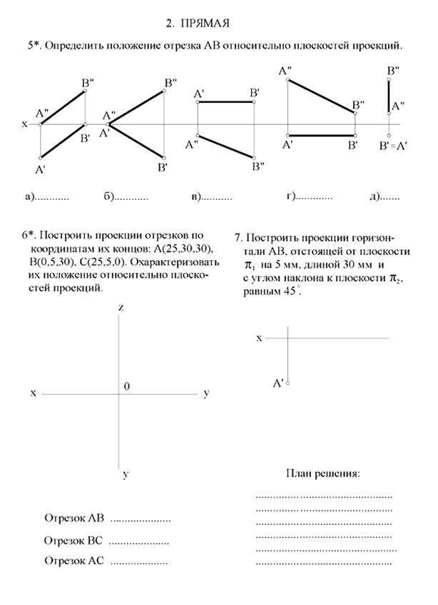 РГЗ-1 (1 часть). Определить расстояние от точки до плоскости. - student2.ru