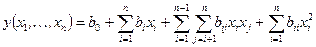 сследование свойств квадратичной регрессионной модели. - student2.ru