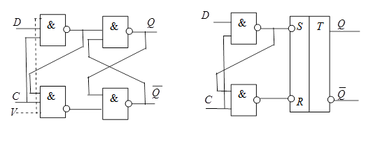 Тема 1. Исследование синхронных и асинхронных триггерных схем - student2.ru