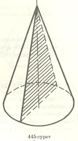 Тема 9.6.: Осевые сечения цилиндра, конуса, усеченного конуса - student2.ru
