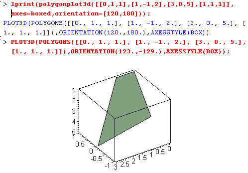 Трёхмерные графические структуры Maple. - student2.ru