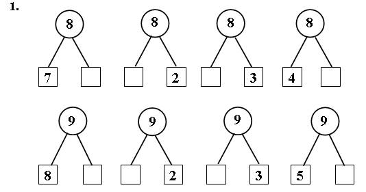 у р о к 88. вычитание из чисел 8, 9 - student2.ru