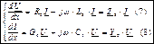 Уравнения длинной линии синусоидального тока в комплексной форме - student2.ru