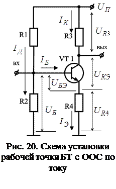 установка рабочей точки биполярного транзистора - student2.ru