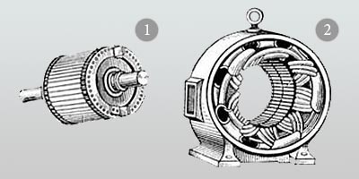 Устройство асинхронного двигателя - student2.ru