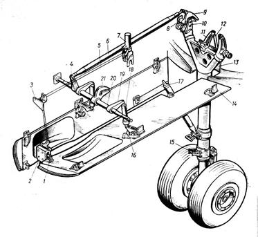 устройство основной опоры шасси - student2.ru