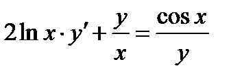 V3: {{96}} 04.07.09. Основные типы дифференциальных уравнений (задачи на соответствие) - student2.ru
