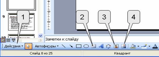 Как просмотреть список эффектов анимации, используемых на слайде? - student2.ru